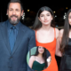 Sadie Sandler smiles alongside her family at a red-carpet event. sadie sandler