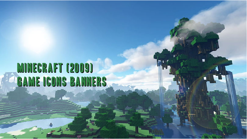 minecraft (2009) game icons banners